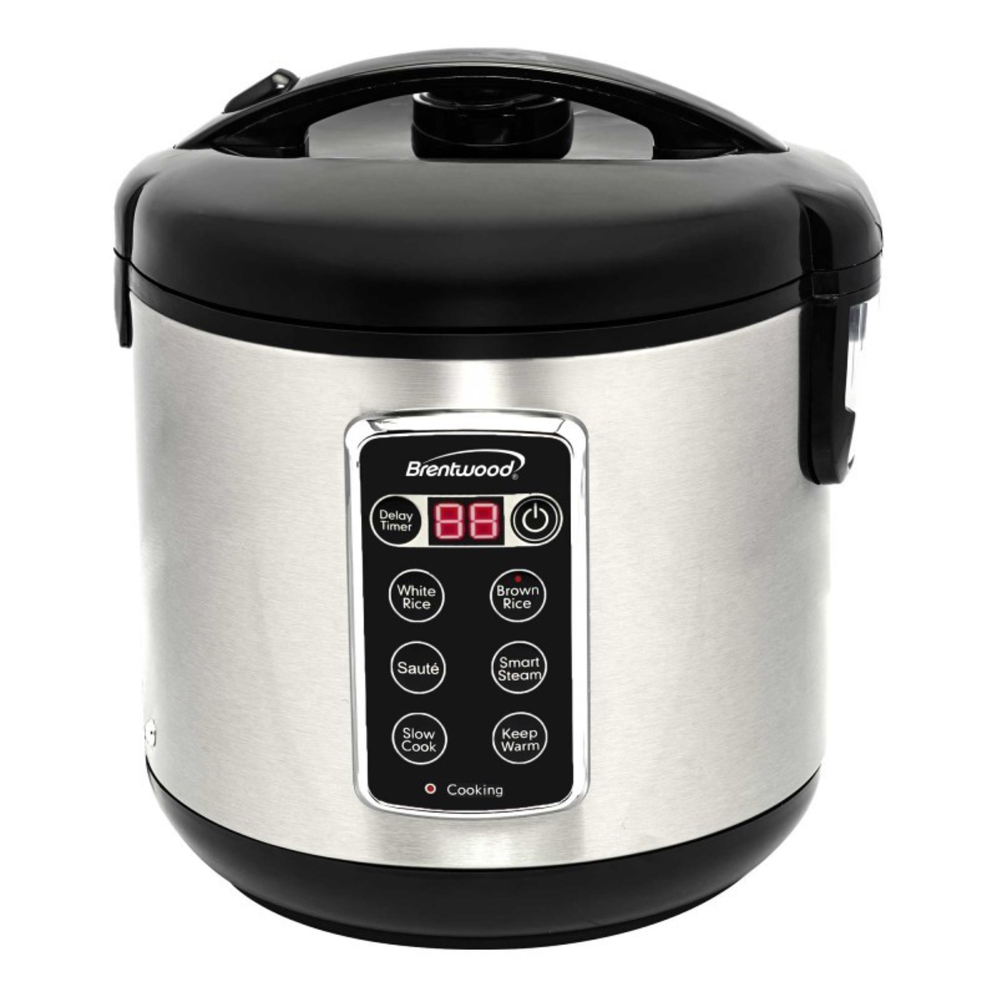 7 FUNCTION DIGITAL RICE COOKER WITH STEAM TRAY - (STAINLESS STEEL)