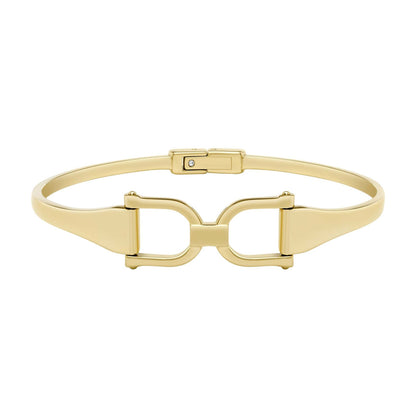 HERITAGE D-LINK STAINLESS STEEL BANGLE BRACELET