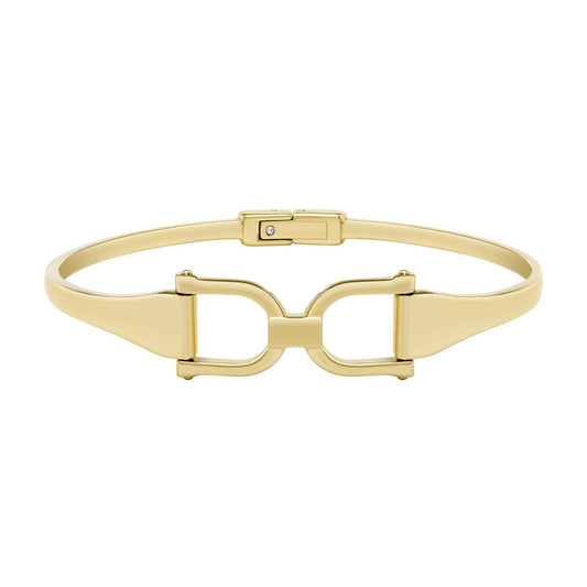 HERITAGE D-LINK STAINLESS STEEL BANGLE BRACELET