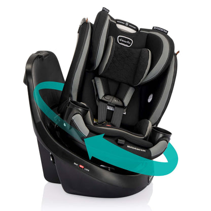 REVOLVE360 SLIM ROTATIONAL 2-IN-1 CAR SEAT W/ QUICK CLEAN COVER STOW