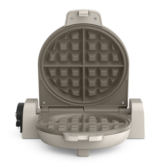 FLIP-N-STORE CERAMIC WAFFLE MAKER - (OATMILK)