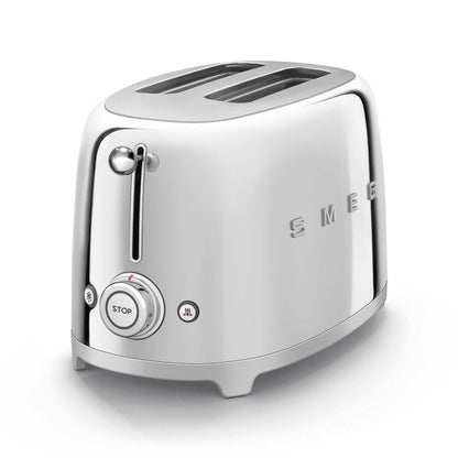 50'S RETRO-STYLE 2 SLICE TOASTER, STAINLESS STEEL