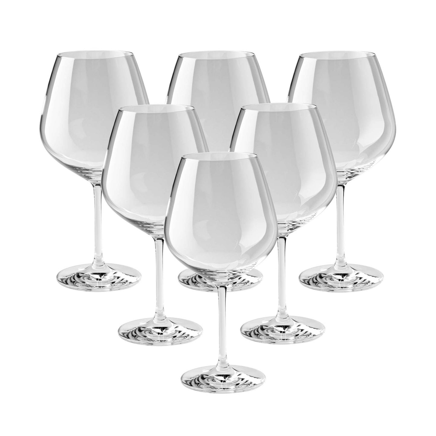 PREDICAT 6PC BURGUNDY GRAND WINE GLASS SET