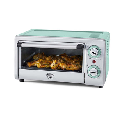COMPACT AIR FRYER OVEN TURQUOISE