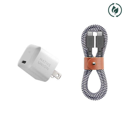FAST GAN PD 30W CHARGER W/ USB-C TO USB-C CABLE BUNDLE