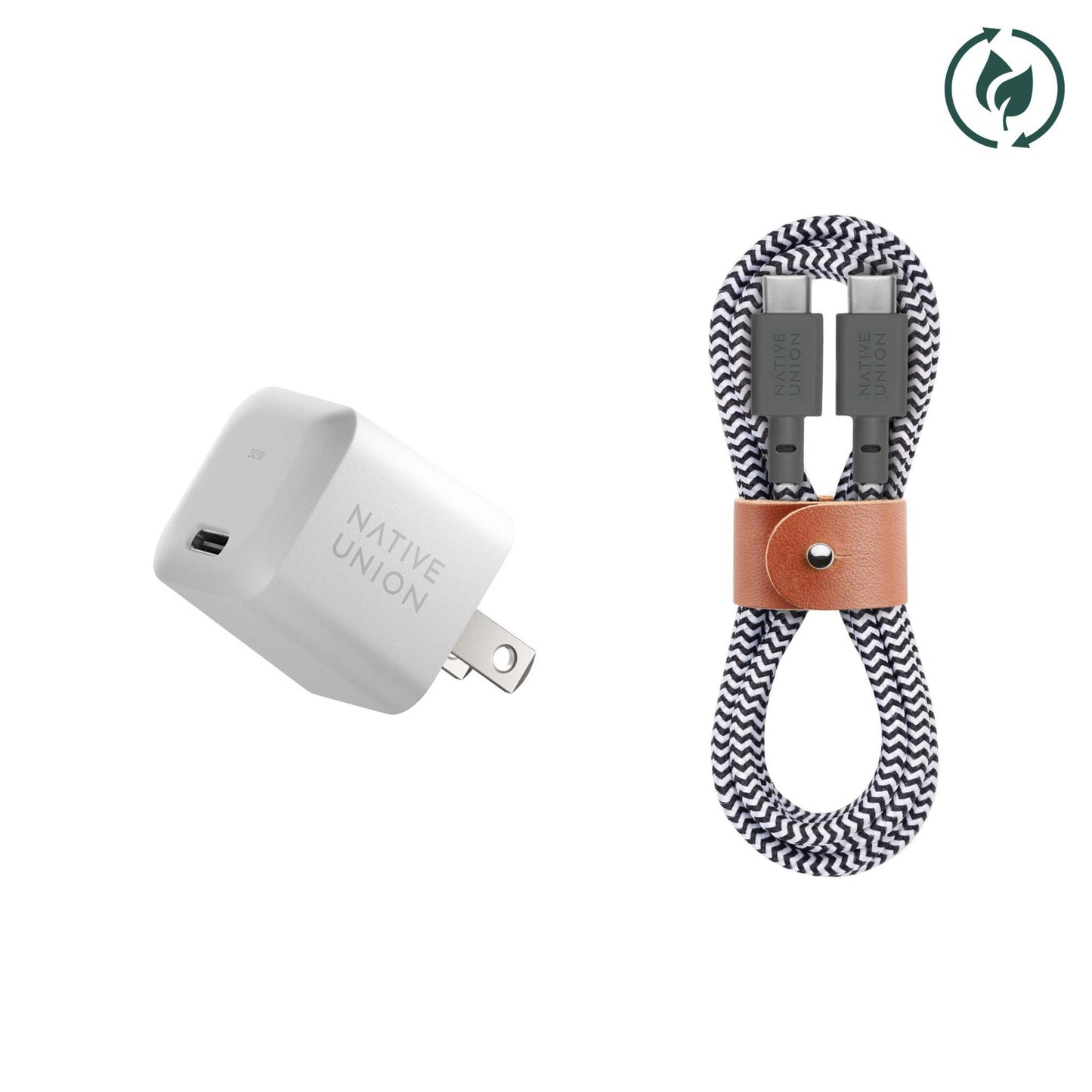 FAST GAN PD 30W CHARGER W/ USB-C TO USB-C CABLE BUNDLE
