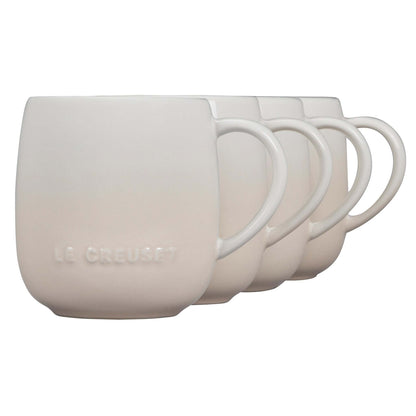 SET OF 4 STONEWARE MUGS MERINGUE