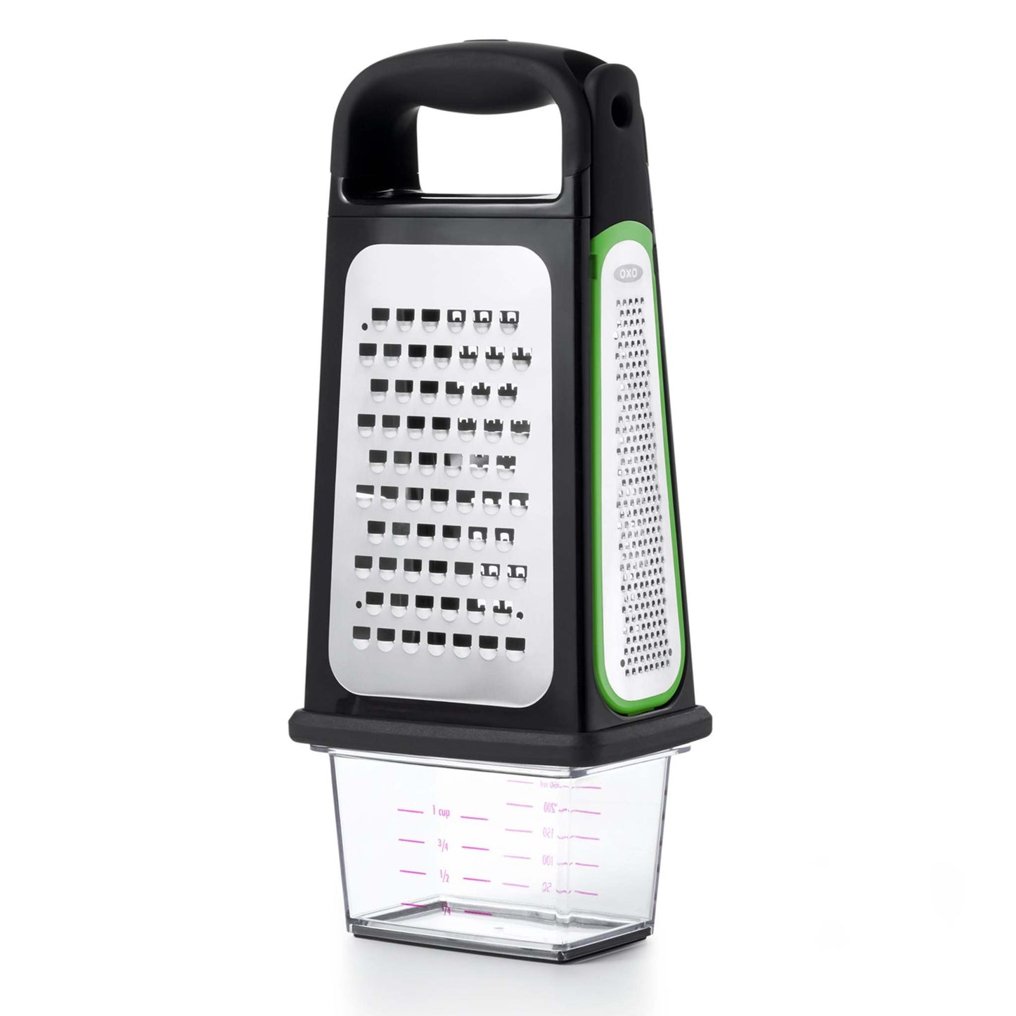 GOOD GRIPS ETCHED BOX GRATER W/ REMOVABLE ZESTER