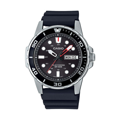 MENS CLASSIC DIVER INSPIRED ANALOG SOLAR STRAP WATCH