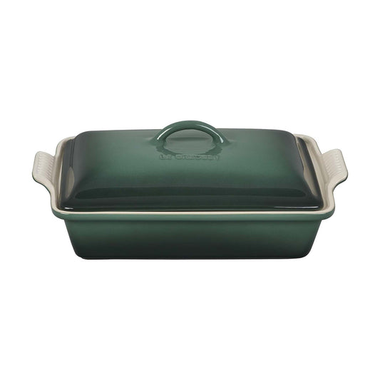 4QT HERITAGE STONEWARE COVERED RECTANGULAR CASSEROLE ARTICHAUT