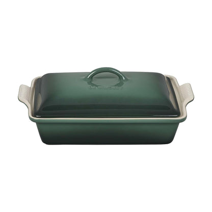 4QT HERITAGE STONEWARE COVERED RECTANGULAR CASSEROLE ARTICHAUT