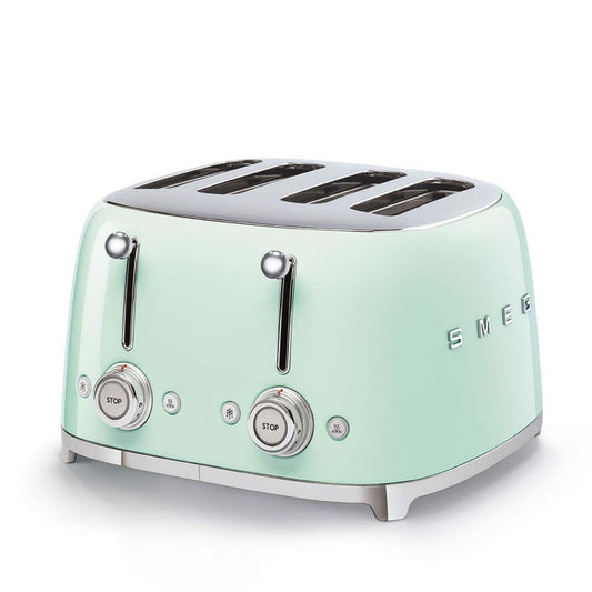 50S RETRO-STYLE 4 SLICE SLOT TOASTER PASTEL