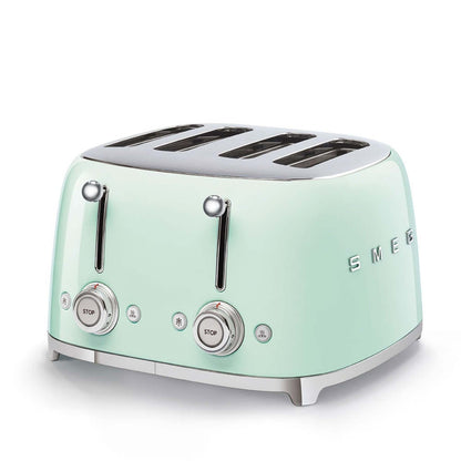 50S RETRO-STYLE 4 SLICE SLOT TOASTER PASTEL