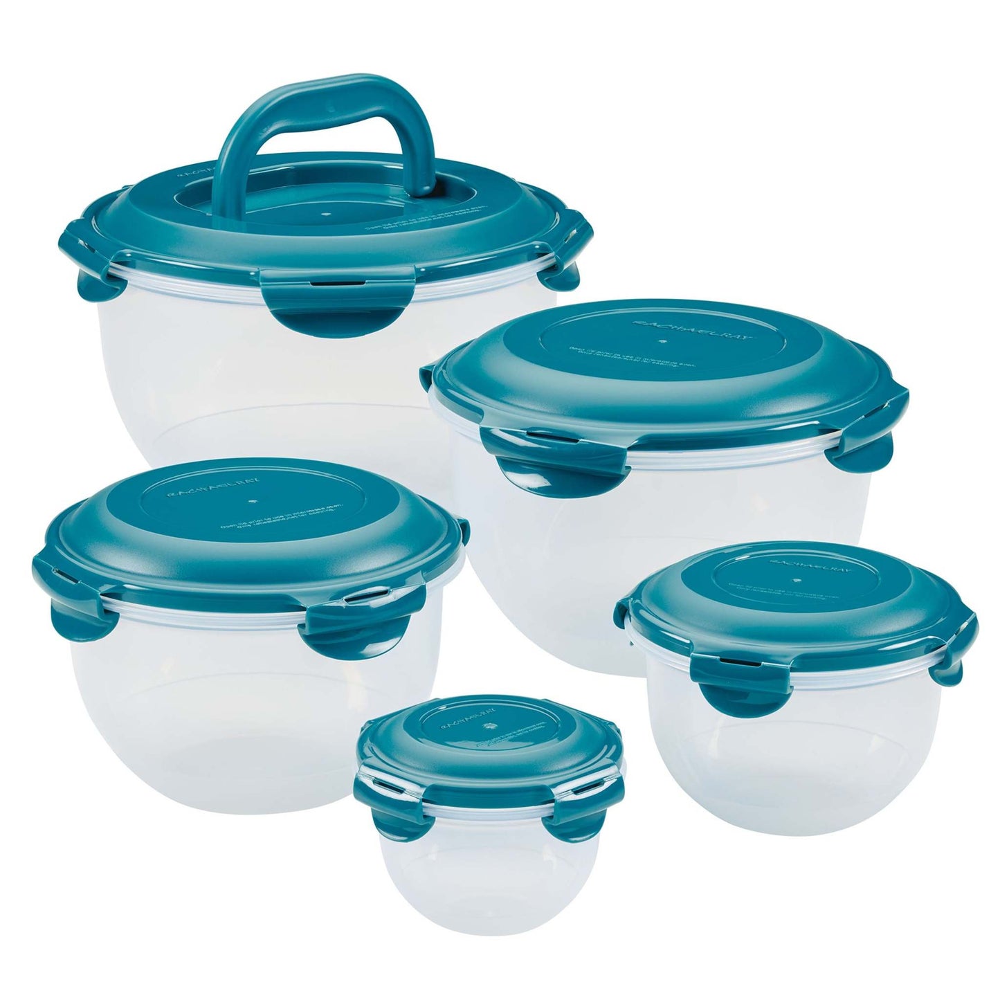 10PC NESTABLE LEAKPROOF FOOD STORAGE SET