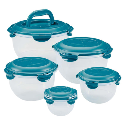 10PC NESTABLE LEAKPROOF FOOD STORAGE SET