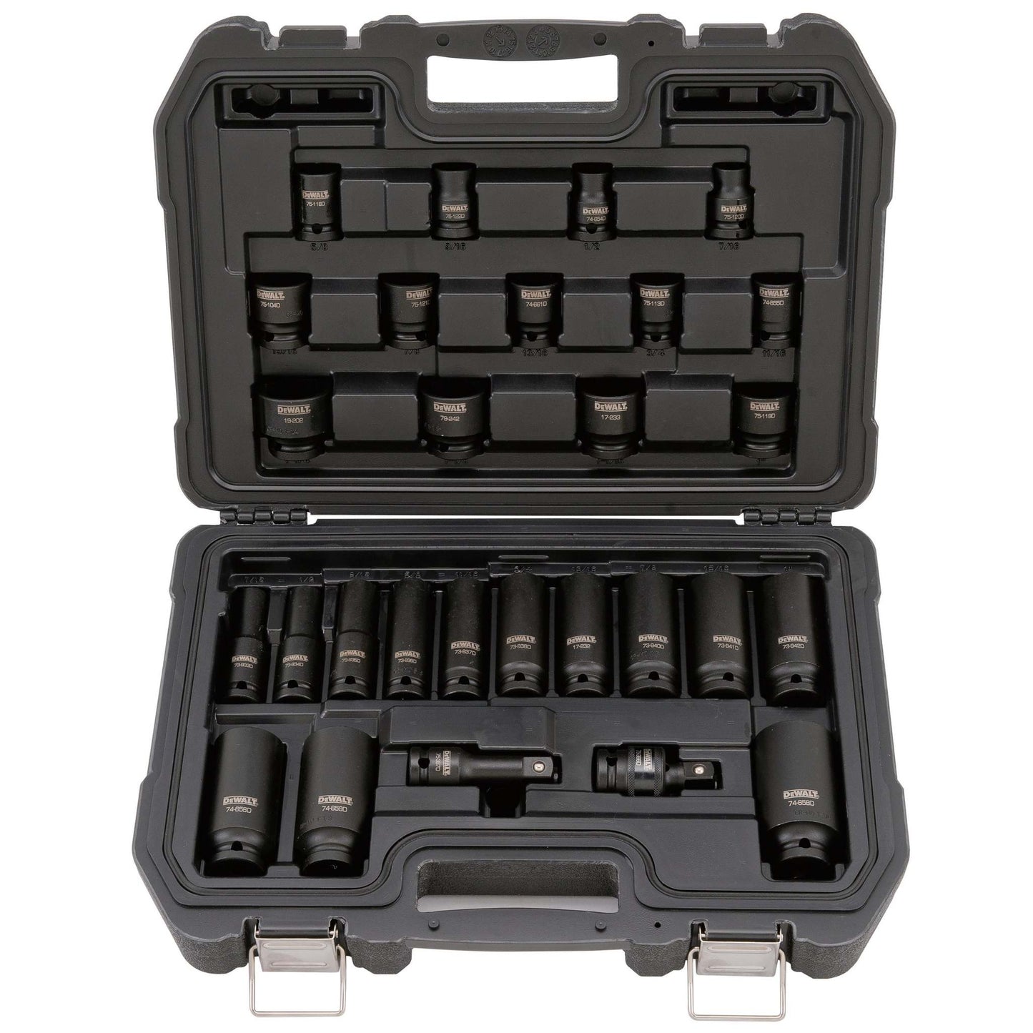 28PC 1/2" DRIVE STANDARD & DEEP IMPACT SOCKET SET