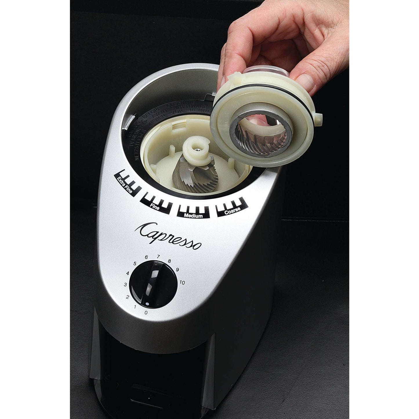 INFINITY CONICAL BURR GRINDER STAINLESS STEEL