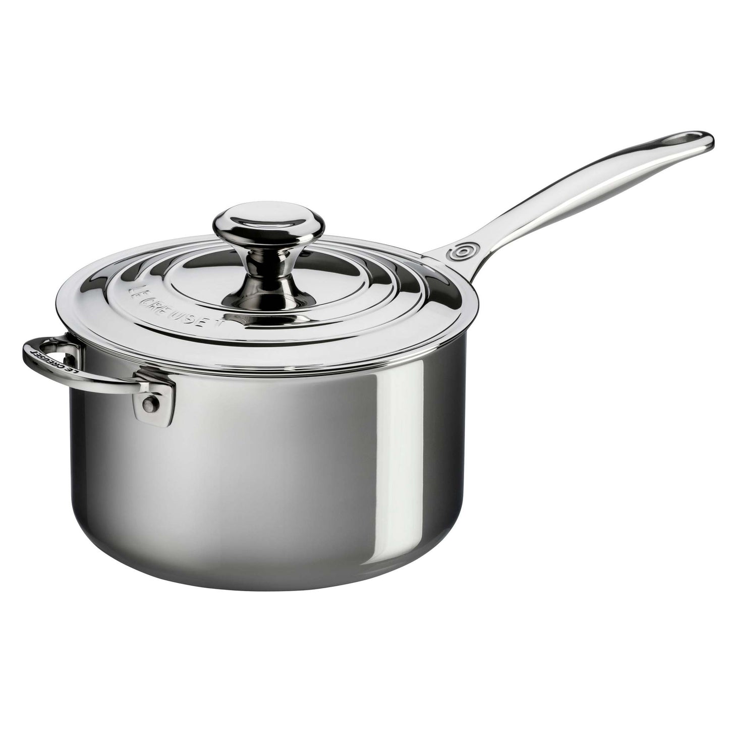 4QT STAINLESS STEEL SAUCEPAN W/ LID AND HELPER HANDLE
