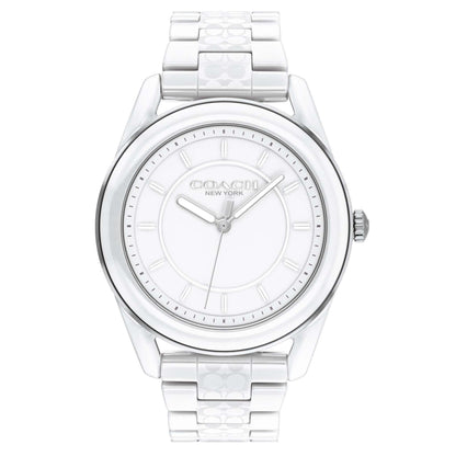 LADIES PRESTON CERAMIC SIGNATURE LOGO WATCH