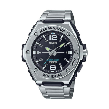 MENS DRESS HEAVY-DUTY STAINLESS STEEL ANALOG WATCH