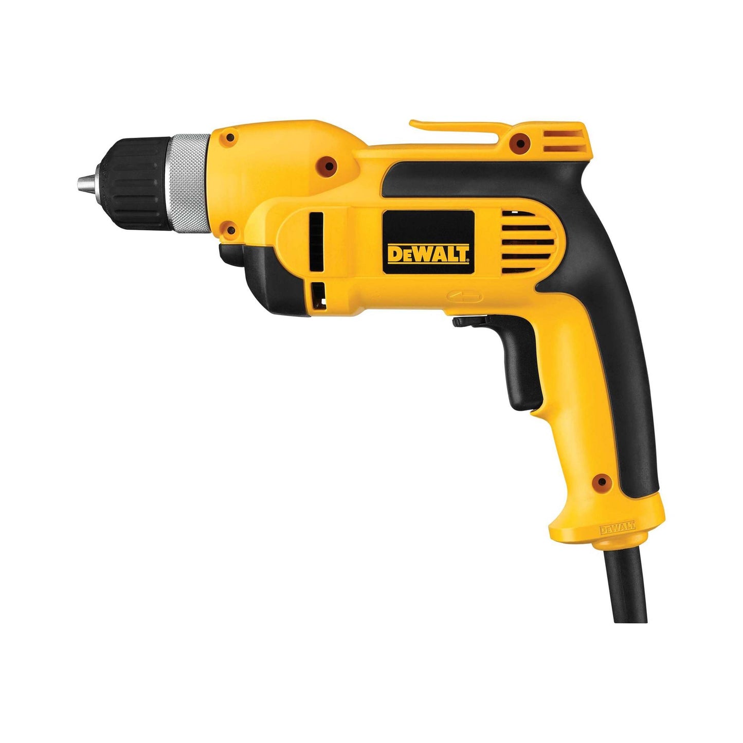 DEWALT 3/8" VSR PISTOL GRIP DRILL KIT W/ KEYLESS CHUCK
