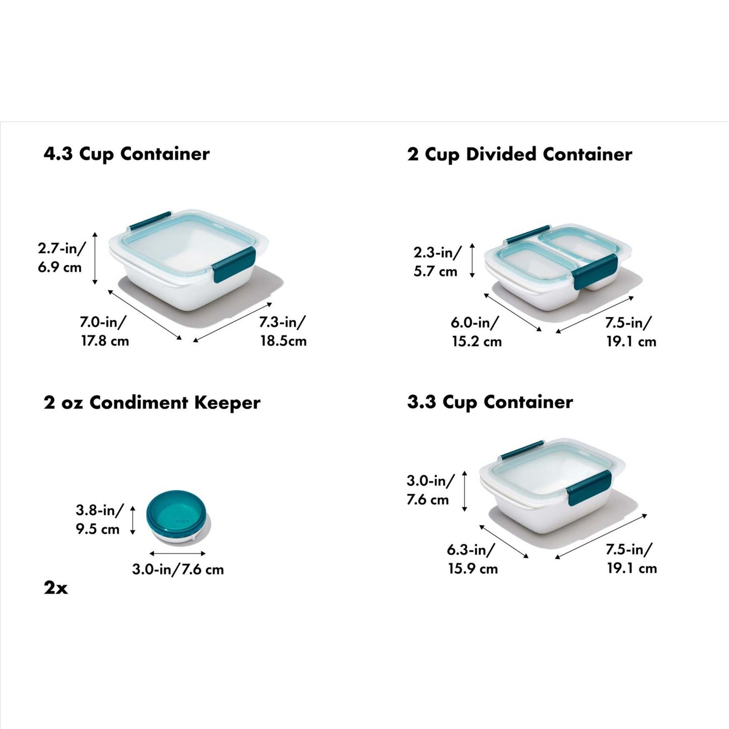 10PC PREP & GO LEAKPROOF CONTAINER SET