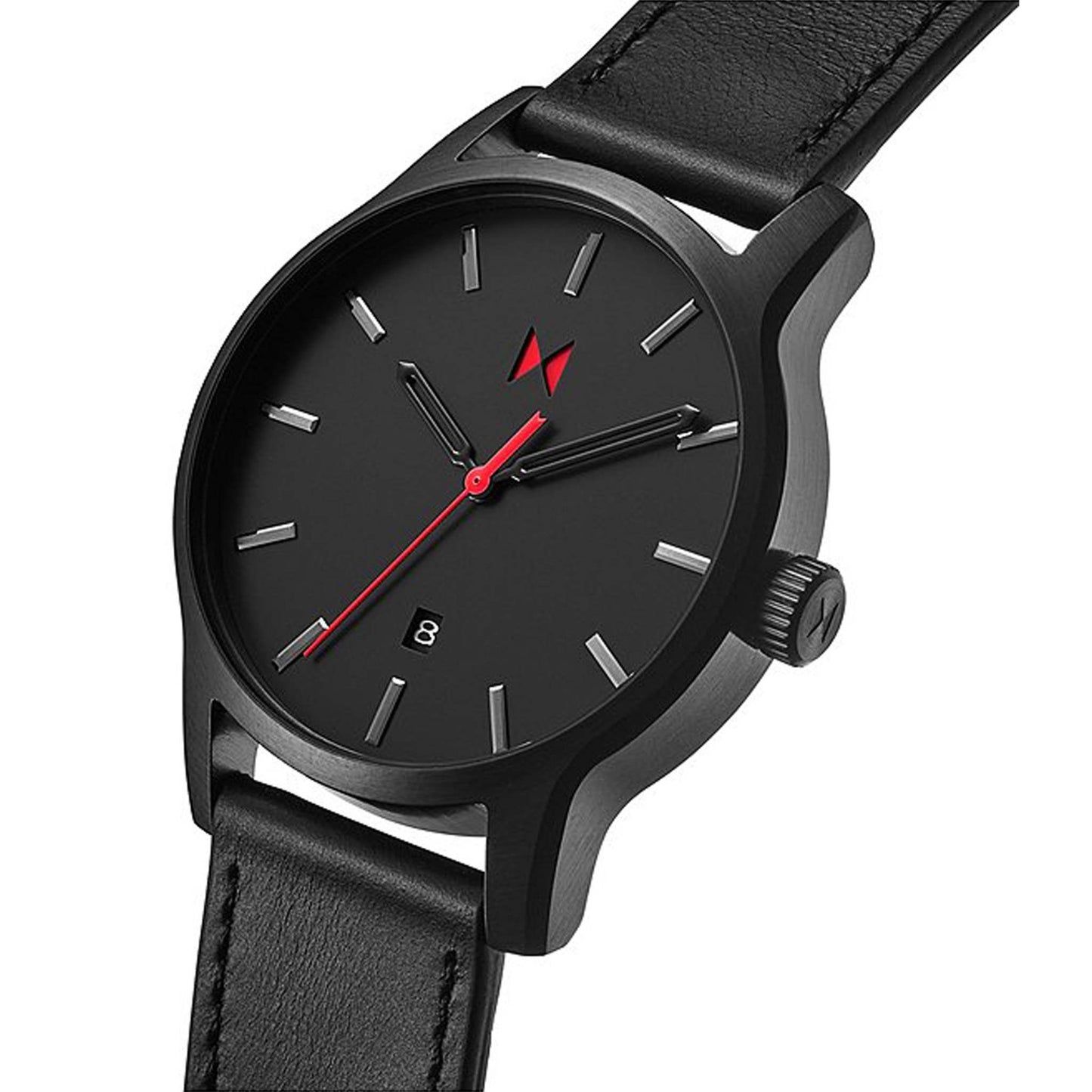 MENS CLASSIC II JET LEATHER STRAP WATCH