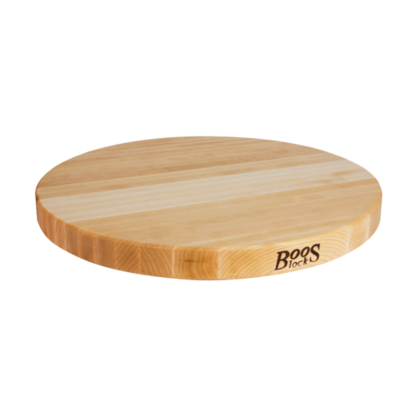 JOHN BOOS MAPLE EDGE GRAIN 1-1/2-IN REVERSIBLE ROUND CUTTING BOARD