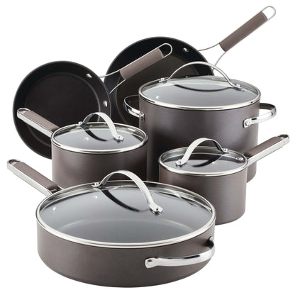PROFESSIONAL HARD ANODIZED 10PC COOKWARE SET