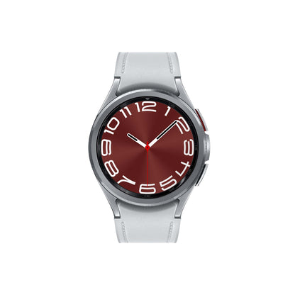 GALAXY WATCH6 43MM CLASSIC STAINLESS STEEL & LEATHER STRAP SMARTWATCH