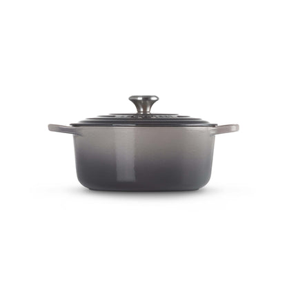 5.5QT SIGNATURE CAST IRON ROUND DUTCH OVEN OYSTER