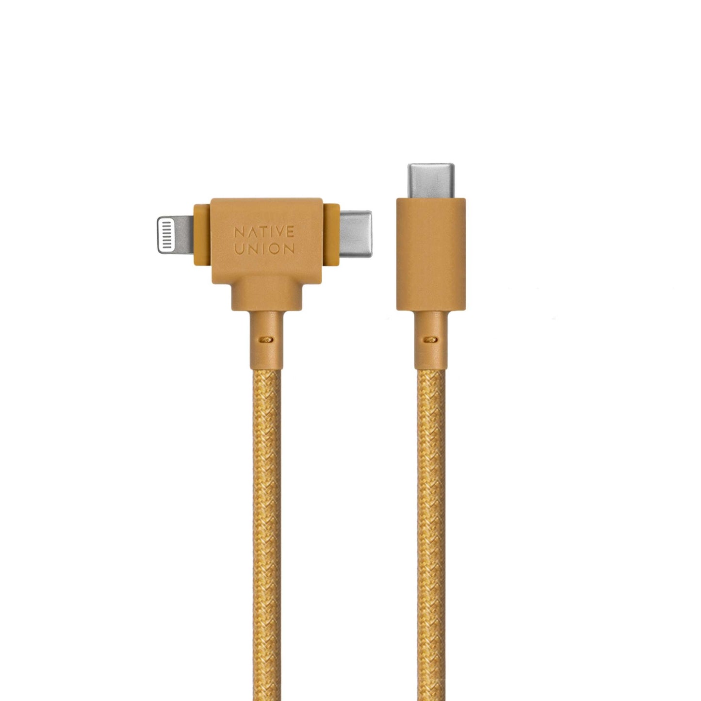 BELT CABLE DUO USB-C TO LIGHTNING & USB-C KRAFT