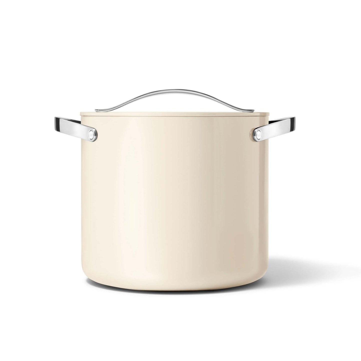 12QT NONSTICK CERAMIC STOCKPOT W/ LID CREAM