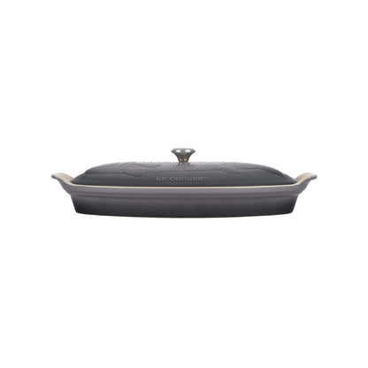 1.7QT HERITAGE STONEWARE FISH BAKER OYSTER