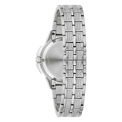 LADIES' OCTAVA CRYSTAL STAINLESS STEEL WATCH, CRYSTAL PAVE DIAL
