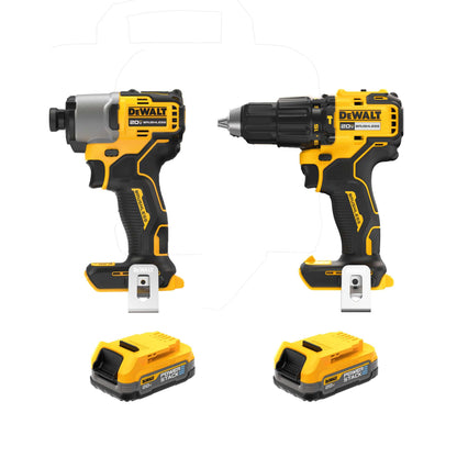 20V MAX BRUSHLESS 2-TOOL COMBO KIT W/ POWERSTACK BATTERIES