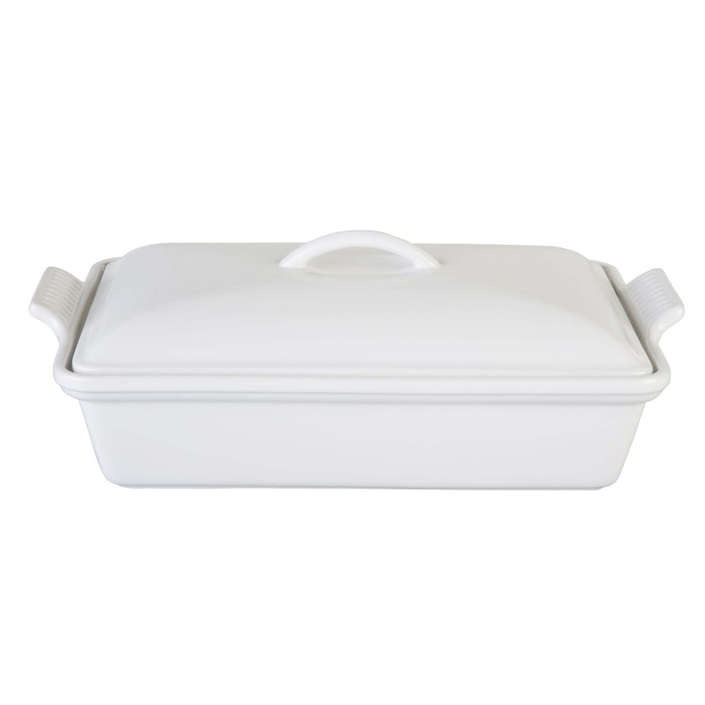 4QT HERITAGE STONEWARE COVERED RECTANGULAR CASSEROLE