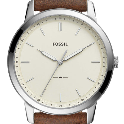 MEN'S MINIMALIST LEATHER STRAP WATCH