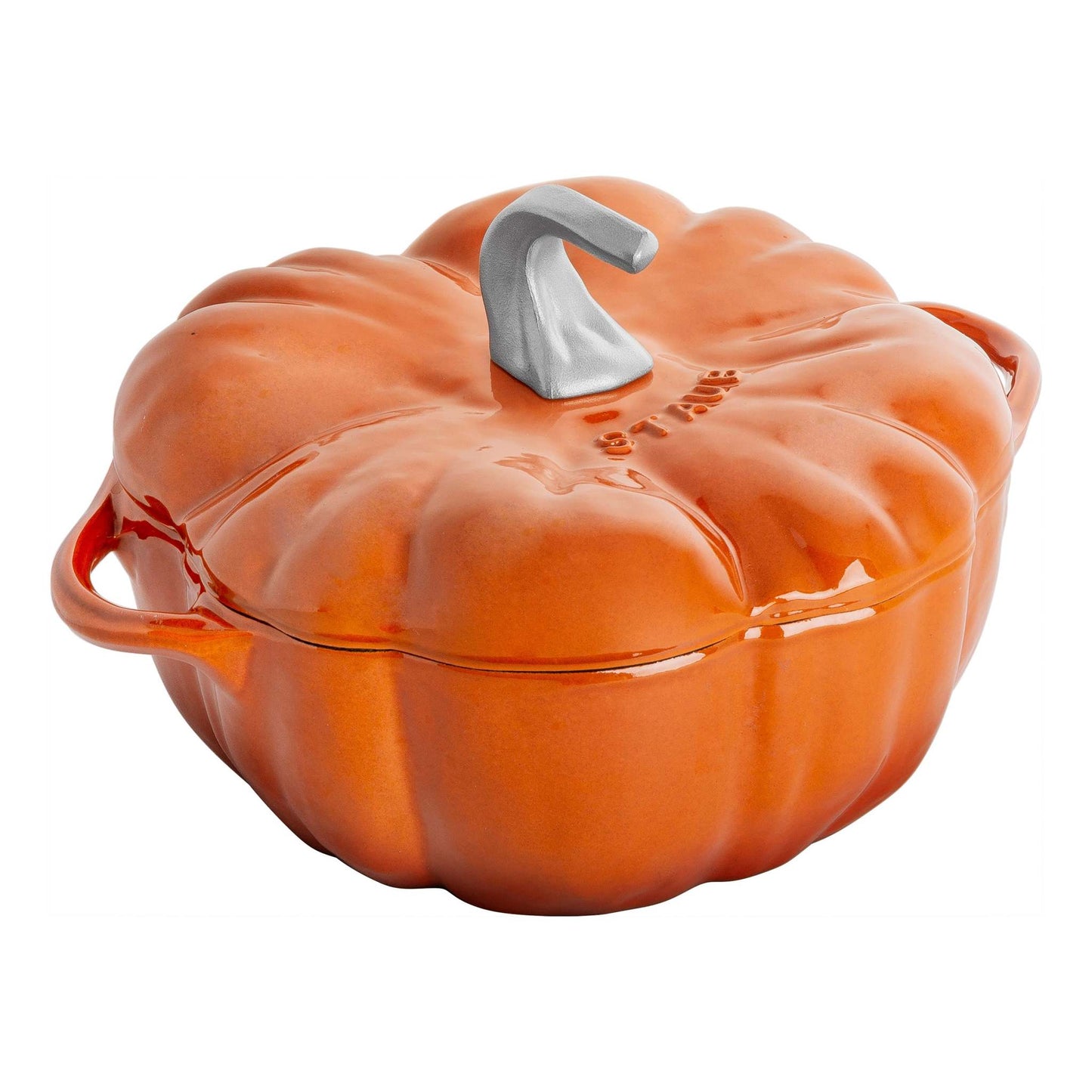 3.5QT CAST IRON PUMPKIN COCOTTE BURNT ORANGE