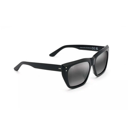 ALOHA LANE POLARIZED SUNGLASSES BLACK FRAME NEUTRAL GRAY LENS