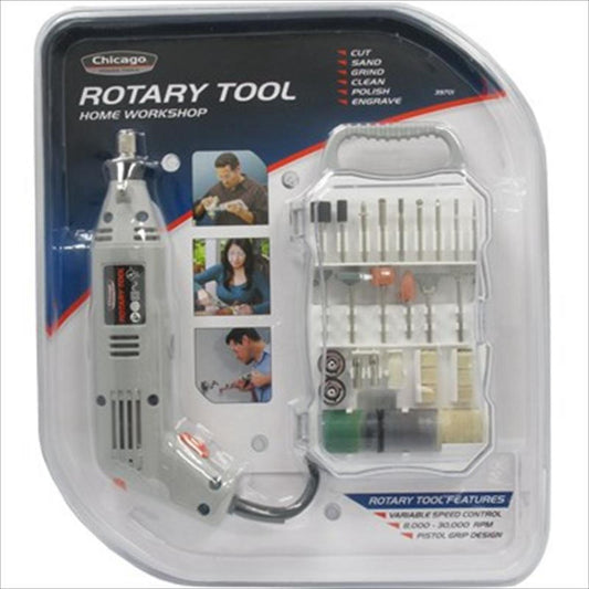 72 - PIECE CHICAGO POWER TOOLS ROTARY TOOL SET