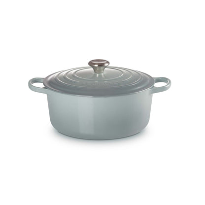 7.25QT SIGNATURE CAST IRON ROUND DUTCH OVEN SEA SALT
