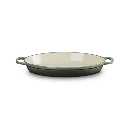 3QT SIGNATURE CAST IRON OVAL BAKER OYSTER