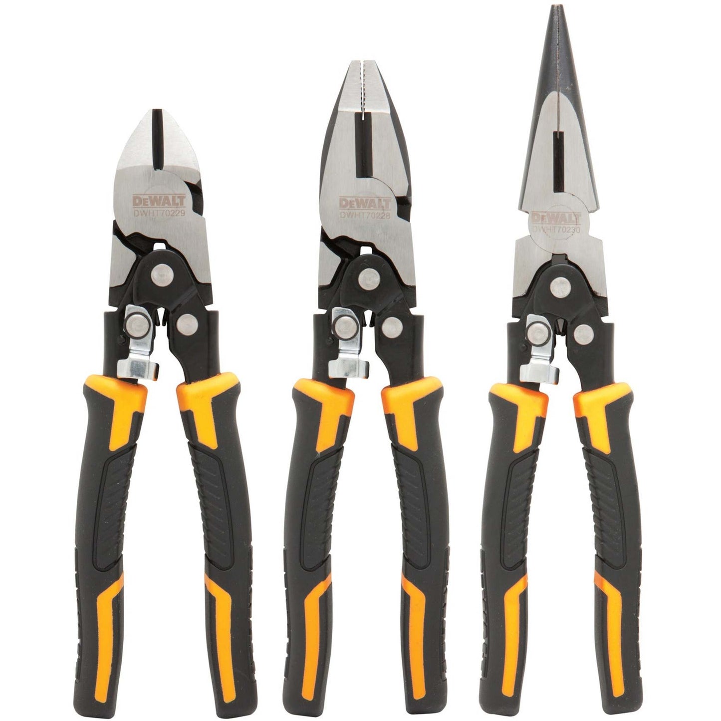 DEWALT COMPOUND ACTION PLIER SET 3 PACK