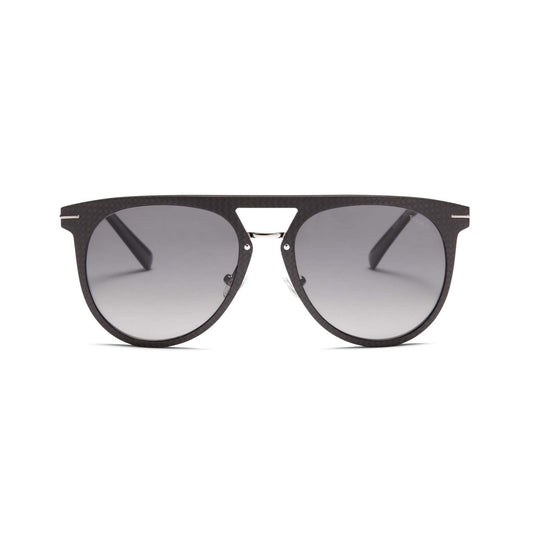 11 POLARIZED GRADIENT AVIATOR SUNGLASSES 55MM