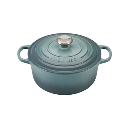 5PC SIGNATURE CAST IRON COOKWARE SET SEA SALT