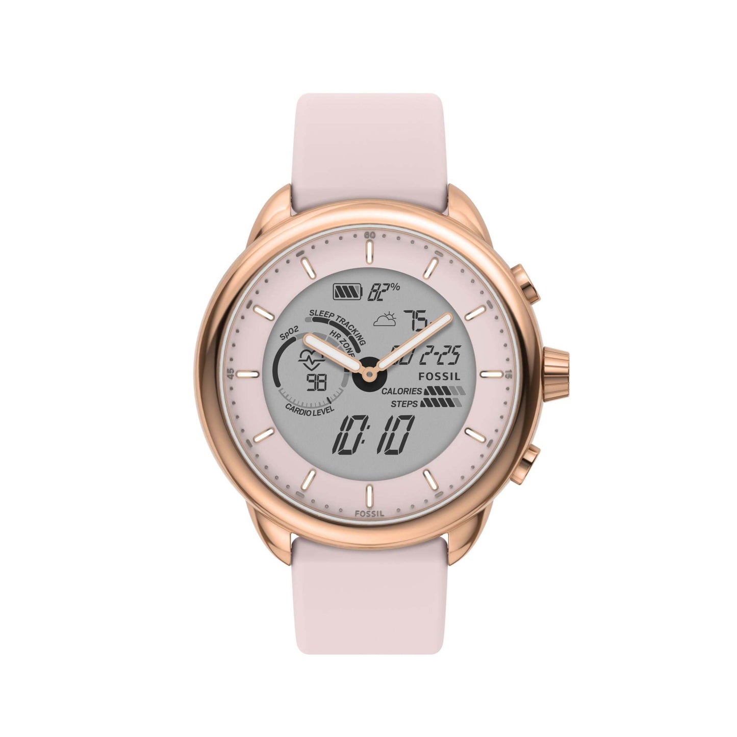 LADIES' WELLNESS EDITION GEN 6 HYBRID BLUSH SILICONE STRAP SMARTWATCH, BLUSH DIAL
