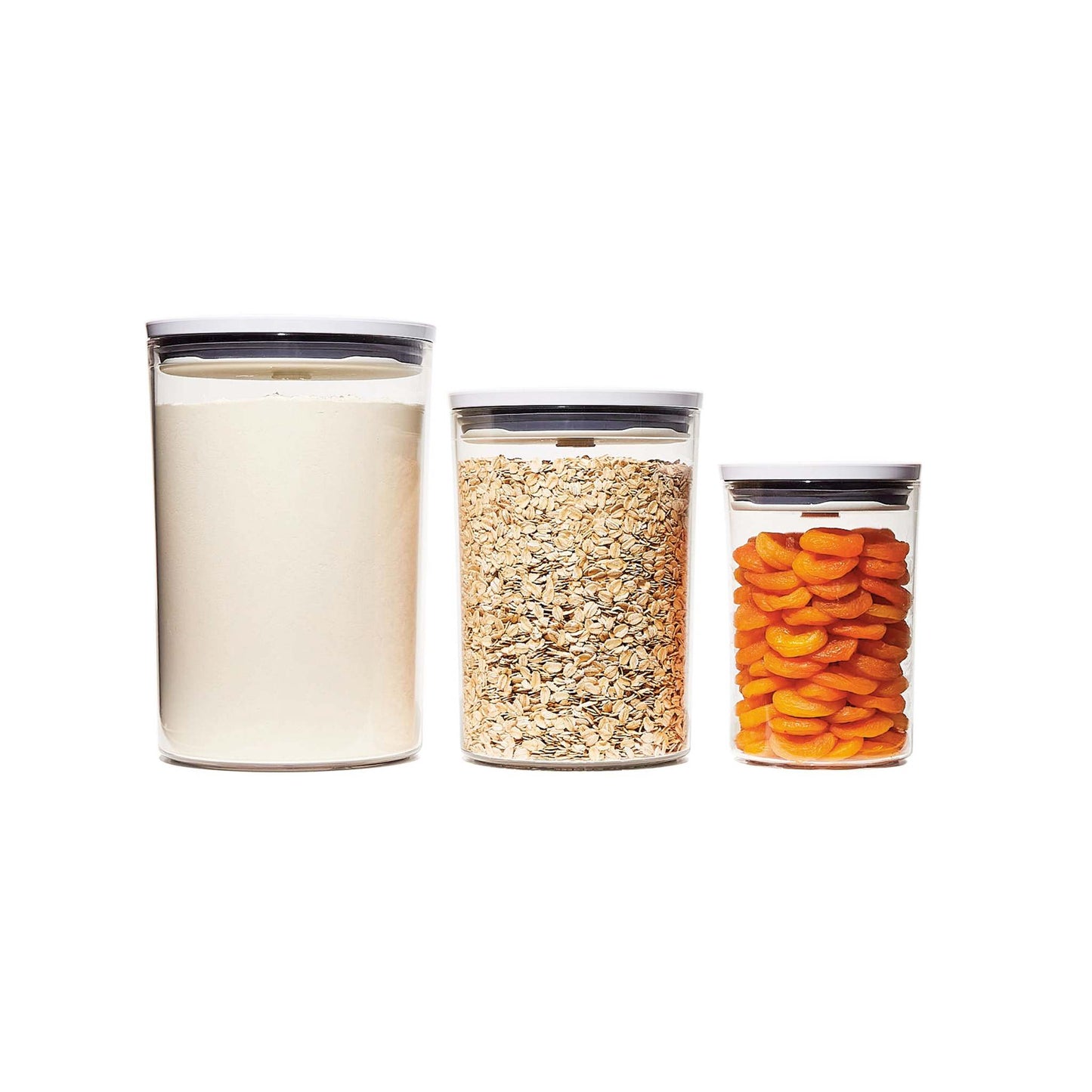 GOOD GRIPS 3PC POP ROUND CANISTER SET