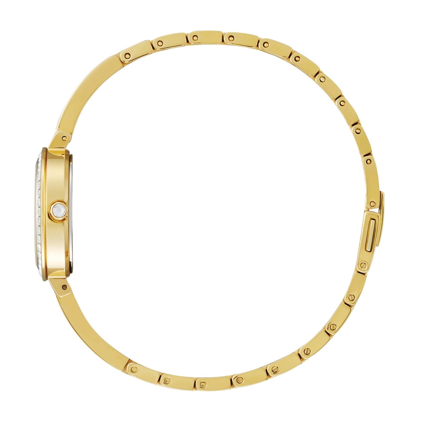 LADIES SILHOUETTE CRYSTAL ECO-DRIVE WATCH MOTHER-OF-PEARL DIAL