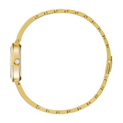LADIES SILHOUETTE CRYSTAL ECO-DRIVE WATCH MOTHER-OF-PEARL DIAL